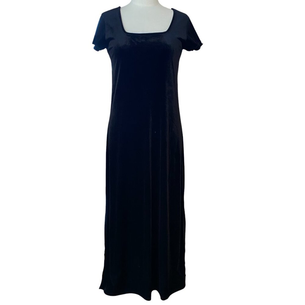 Vintage Cassini Velvet Maxi Dress Shimmer Fairy Grunge Whimsigoth Formal Gown-M